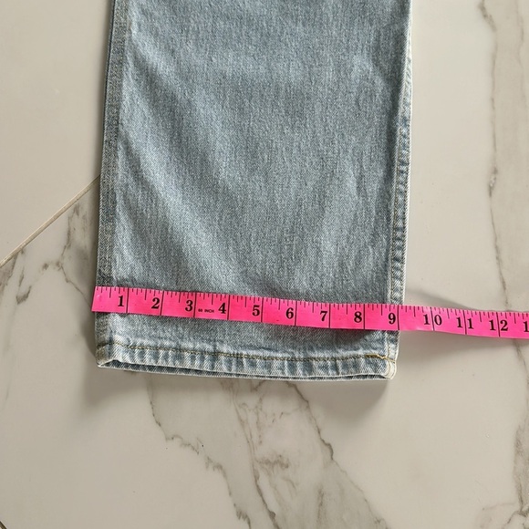 HOLLISTER Hight Rise Dad Jeans Light blue denim wash size 29 or 8 NEW NWT - Picture 8 of 12